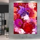 Картина Холстович Painted Bouquet 30x40 см. Квіткова картина розписом для офісу, вітальні, спальні, кухні, інтер'єру - зображення 1