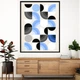 Картина Холстович Labyrinth Puzzle Blue 30x40 см. Інтер'єрна картина з абстракцією блакитний лабіринт для кабінету психолога, офісу, вітальні, спальні, кухні - зображення 2
