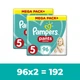 Набор Подгузников-трусиков Pampers Pants Размер 5 Эластичные 192 штуки Maxi 12-17 кг Удобные практичные - изображение 1