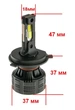 LED лампа Decker LED PL-03 5K H4 H/L (1шт) - изображение 3