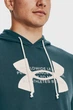 Мужское зеленое худи UA Rival Terry Logo Hoodie Under Armour XL 1373382-716 - изображение 4