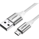 Кабель UGREEN US290 USB-A to Micro QC3.0 18W White 1.5м (60152) - изображение 2
