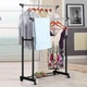 Вешалка стойка для одежды и обуви Double Bar Rack Hight Ajustable до 30 кг - изображение 4