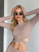 Женский спортивный костюм Lubov Larionoff 46-48 кофе (002444) - изображение 2