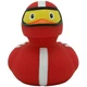 Утка Гонщик красный резиновая FunnyDucks L1869 - изображение 2