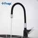 Смеситель для кухни гибкий излив U гайка черный/хром Ø40 Frap 1/10 F4453-04 - изображение 2