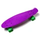 Пенни борд Penny Board 22" Фиолетовый со светящимися зелеными колесами - изображение 2