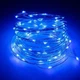 Гірлянда нитка на батарейках Роса 50 LED USB 5м Синя - зображення 1