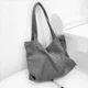 Сумка для покупок/шоппер/тоут через плече 7л вельветова VelvetBag сіра (LB-66121) - зображення 8