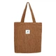 Сумка для покупок/шоппер/тоут через плече 7л вельветова VelvetBag коричнева (LB-66096) - зображення 1