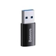 Адаптер перехідник USB на Type-C швидкісний USB 3.1 Gen1 Baseus Ingenuity Series Mini OTG. Black - зображення 3