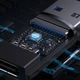 Адаптер перехідник USB на Type-C швидкісний USB 3.1 Gen1 Baseus Ingenuity Series Mini OTG. Black - зображення 9