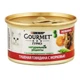 Консервированный корм натуральные рецепты для котов Gourmet Naturals с тушенной говядиной и морковью 85 г - изображение 1