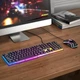 Набір ігровий 2 в 1 клавіатура та мишка HOCO GM11 Terrific glowing RGB, чорний - зображення 8