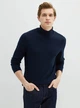 Мужской гольф LC Waikiki с отворотом M Синий (LCWKnitwear-7294) - изображение 1
