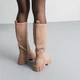 Чоботи жіночі Fashion Alvira 3799 40 розмір 25,5 см Бежевий - зображення 3