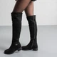 Ботфорты женские зимние Fashion Raven 3841 36 размер 23,5 см Черный 4432351 - изображение 6