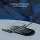Бездротова зарядка QI BASEUS Simple 2in1 Wireless Charger 18W Max For Phones + Pods 18W DC 9V / 2.67A transparent-black - зображення 3