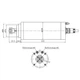 Шпиндель ЧПУ Changsheng GDZ-105-3.2 Ø105Х235 водяное охлаждение 3.2 кВт 380 В ER20 (13-028) - изображение 4