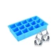 Силиконовая форма для льда CUMENSS AI-807 Cube 15 Light Blue кубики - изображение 1