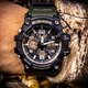 Мужские наручные часы CASIO GWG-100-1A3ER Черные\зеленый ремень - изображение 3