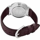 Жіночий наручний годинник зі шкіряним ремінцем CASIO LTP-VT01L-7B2 Срібло\Темно-бордовий - зображення 5