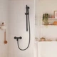 Cмеситель для душа однорычажный HANSGROHE Rebris S черный латунь без душевого набора 72640670 - изображение 3