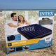 Матрац Intex надувний двомісний велюровий, ліжко з подушками і насосом 152х203х25 см (64765) - зображення 2