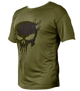 Футболка тактична СооlMax Skull XL OLIVE - зображення 2