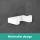 Крючок настенный двойной HANSGROHE ADDSTORIS белый металл 41755700 - изображение 3