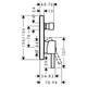 Внешняя часть смесителя без скрытой части HANSGROHE Finoris черный латунь 156x156мм 76415670 - изображение 2