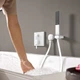 Внешняя часть смесителя без скрытой части HANSGROHE Finoris белый латунь 156x156мм 76415700 - изображение 3