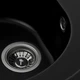 Мийка для кухні PLATINUM гранітна 510 LUNA 510x510мм кругла врізна без сифону чорна PLS-A25065 - зображення 5