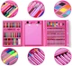 Набор для рисования 176 предметов UFT Art Set Pink с мольбертом - изображение 3