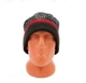 Шапка водонепроницаемая зимняя Dexshell DH353REDSM Cuffed Beanie, размер S/M (56-58 см), черная с красной полосой - изображение 3