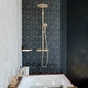 Полка настенная HANSGROHE AddStoris 41741140 305мм угловая прямоугольная металлическая бронза - изображение 4