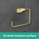 Держатель-кольцо для полотенец HANSGROHE AddStoris 41754990 189мм прямоугольный металлический золото - изображение 3