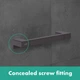 Поручень для ванной HANSGROHE AddStoris 348мм прямой металл черный 41744670 - изображение 3