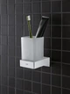 Стакан для зубных щеток настольный GROHE Selection Cube 40783000 73мм прямоугольный стеклянный белый - изображение 4