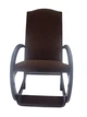 Крісло-гойдалка Rocker Elegant Dark Walnut (темно-коричневий) - масив сосни, з підніжкою - зображення 1
