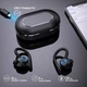 Бездротові спортивні Bluetooth навушники TWS Q25 Pro водонепроникні із сенсорами та мікрофоном Чорний - зображення 5