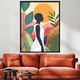 Картина Холстович Empowered Vibe 30x40 см. Картина абстракция девушка в цветах для офиса, гостиной, спальни, кухни, интерьера - изображение 2