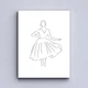 Модульна картина Холстович Skirts and Dresses 225х100 див. Інтер'єрна картина абстракція Спідниці сукні для вітальні, спальні, кухні, офісу, шоуруму, салона краси - зображення 5
