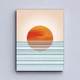 Картина Холстович Minimal Sunset 30x40 см. Абстрактная картина в стиле минимализм Закат для офиса, кабинета психолога, гостиной, спальни, кухни, интерьера - изображение 5