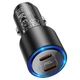 Автомобільний зарядний пристрій прикурювач Hoco NZ3 Clear Way | 2Type-C, 40W/3A, PD/QC| Black - зображення 4