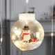 Гирлянда Xmas M-1 Copper curtain ball lamp 7257 Снеговик, разноцветная - изображение 4