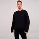 Чоловічий лонгслів CHIKISS OneSize чорний (CMO 001/004) - зображення 1