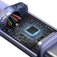 Кабель для швидкого заряджання Baseus Crystal Shine Series Type-C to Type-C 100W 2m Purple (CAJY000705) - зображення 6