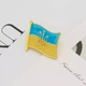 Патріотичний прапор України значок з гербом тризуб і карта України пін металевий синьо - жовтий - зображення 8