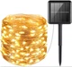 Гирлянда уличная роса на солнечной батарее 100 LED DL 10 метров теплый белый HP-8336 - изображение 1